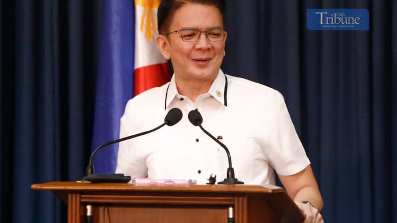 Senate President Francis 'Chiz' Escudero holds a press conference ahead of Sara impeachment