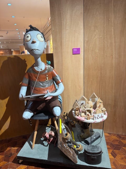 ‘Julius the Incomplete’ by Renato Barja Jr., 2024, fiber glass, resin, acrylic, enamel.