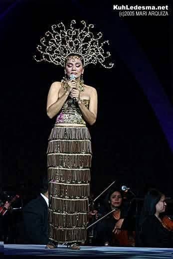 Pop Diva Kuh Ledesma wearing the same Edwin Uy masterpiece
