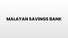 Malayan Savings Bank