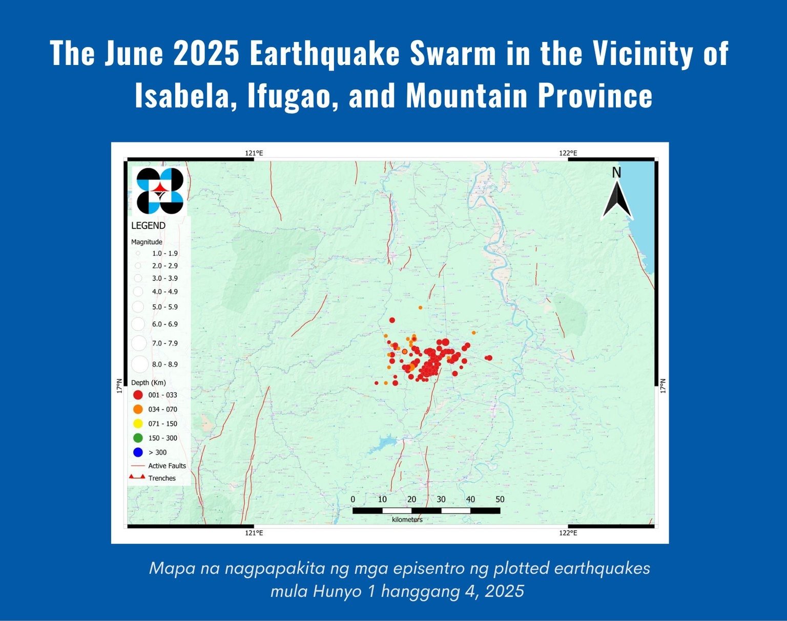 Phivolcs logs over 400 minor quakes in Northern Luzon