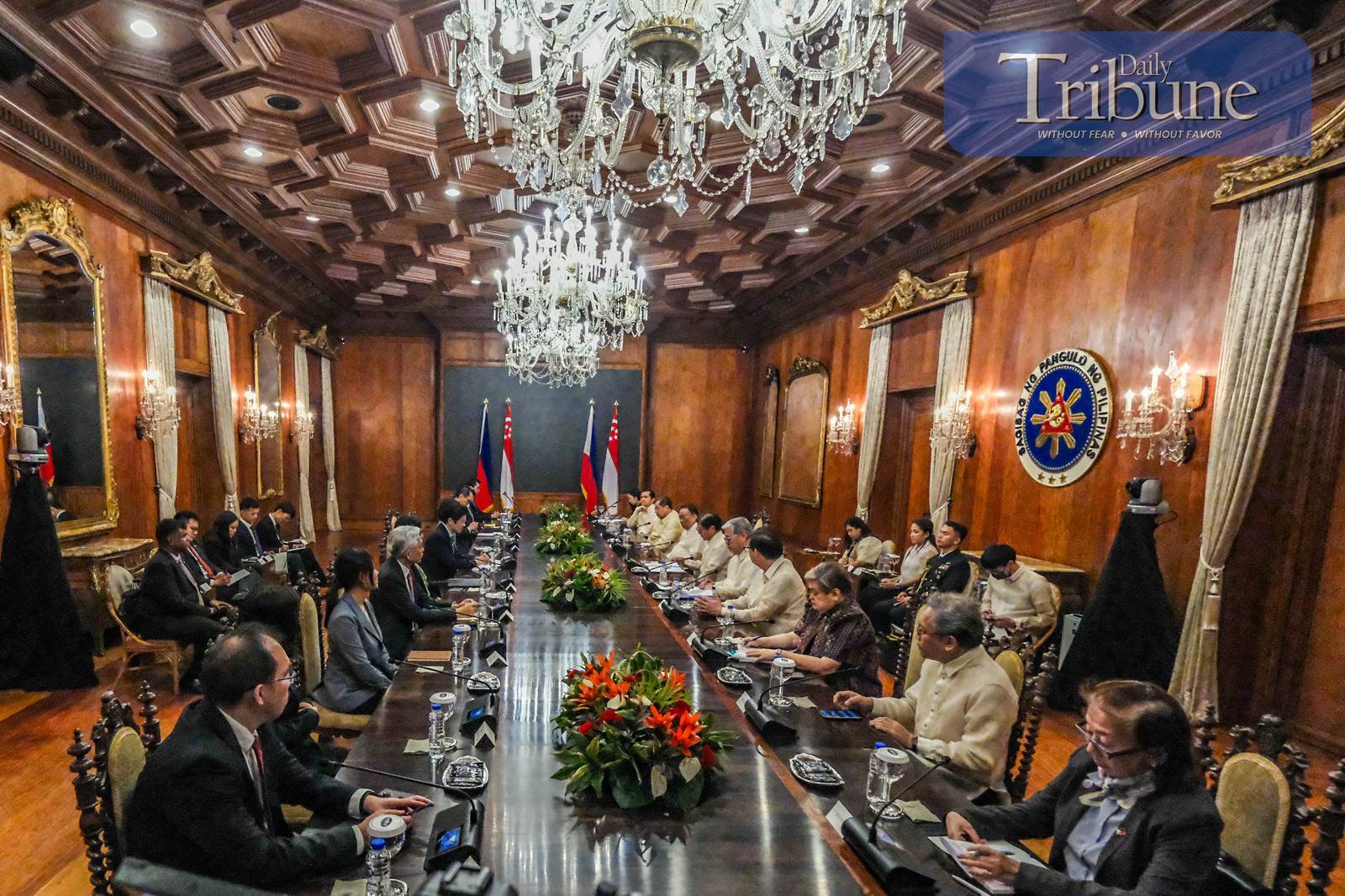 President Ferdinand Marcos Jr. and Singapore Prime Minister Lawrence Wong hold a bilateral meeting at Malacañang on Wednesday, 4 June 2025, aimed at strengthening diplomatic and economic ties between the Philippines and Singapore.