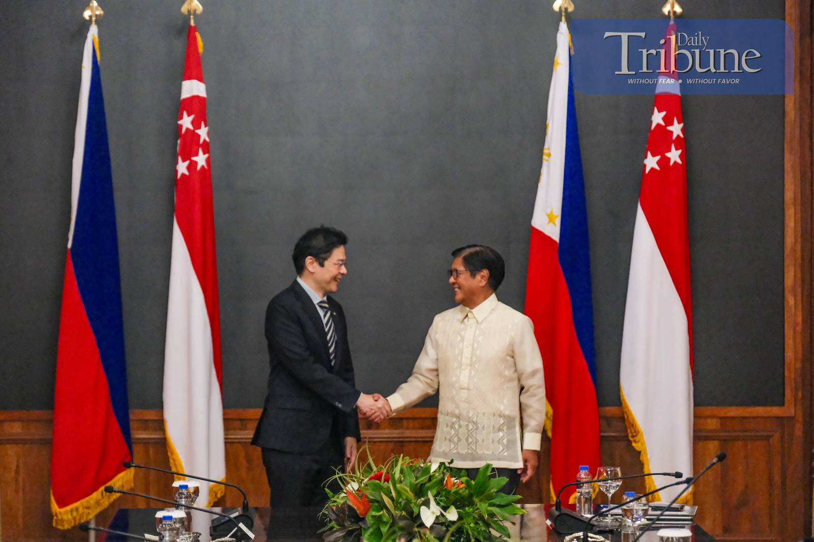 President Ferdinand Marcos Jr. and Singapore Prime Minister Lawrence Wong hold a bilateral meeting at Malacañang on Wednesday, 4 June 2025, aimed at strengthening diplomatic and economic ties between the Philippines and Singapore.