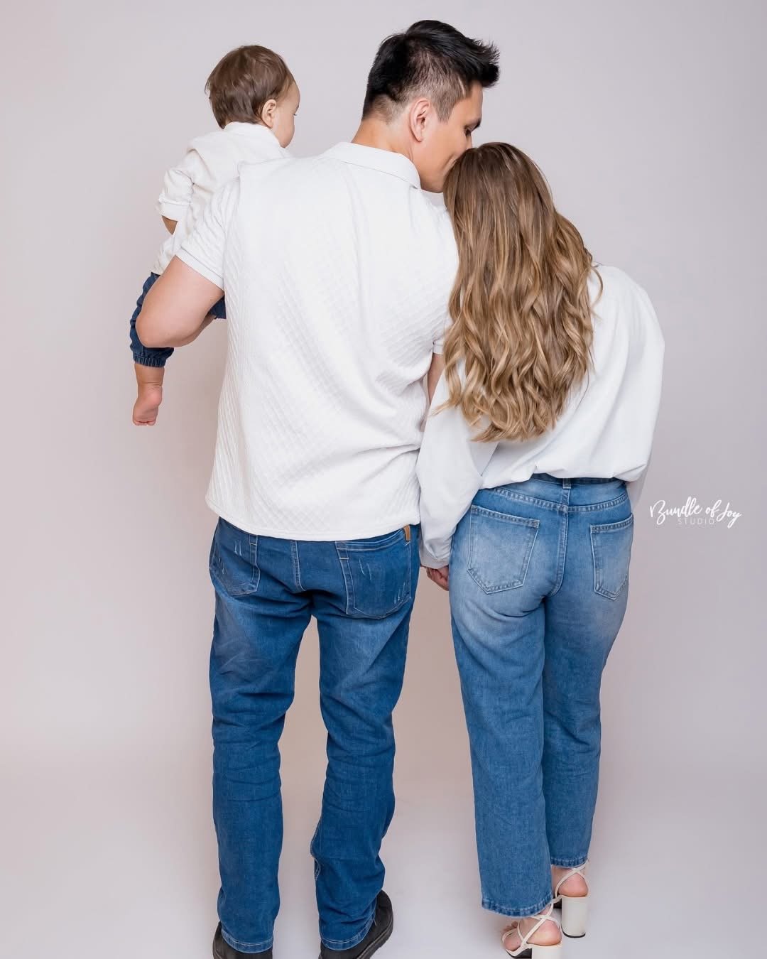 Tom Rodriguez with son Korben and partner