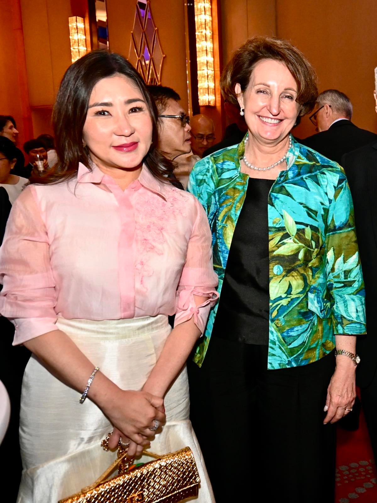 Nikki Tang and US Ambassador Mary Kay Carlson.