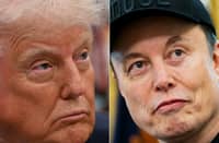 THIS combination of pictures created on June 5, 2025 shows US President Donald Trump in the Oval Office of the White House, in Washington, DC, on May 5, 2025 and Elon Musk in the Oval Office of the White House in Washington, DC, on May 30, 2025.
President Donald Trump said on 5 June 2025, that he asked "crazy" Elon Musk to leave his administration and threatened to take away the tech tycoon's government contracts, as a growing row over the US president's budget bill triggered a bitter public divorce with his top donor.