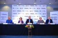 HEALTHand policy leaders unite: From left, Ruben “John” Basa (Unilab Center for Health Policy), Dr. Maria Luz Vilches (Ateneo de Manila University), Atty. Jose Maria Ochave (Unilab Foundation), Dr. Maria Eufemia Yap (Ateneo Policy Center), and Dr. Philip Arnold Tuaño (Ateneo School of Government).