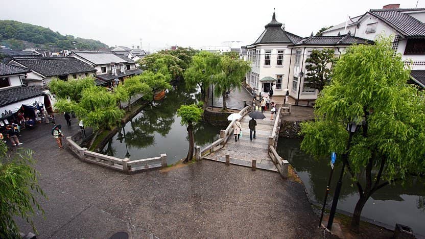 KURASHIKI Canal area in Japan.