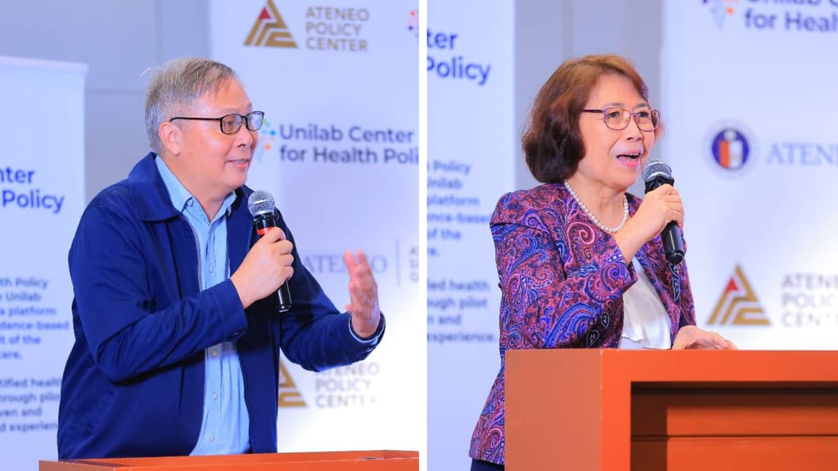 LEADERS in focus: Dr. Philip Arnold Tuaño, Dean of the Ateneo School of Government, with Dr. Maria Luz Vilches, Vice President for Higher Education at Ateneo de Manila University.