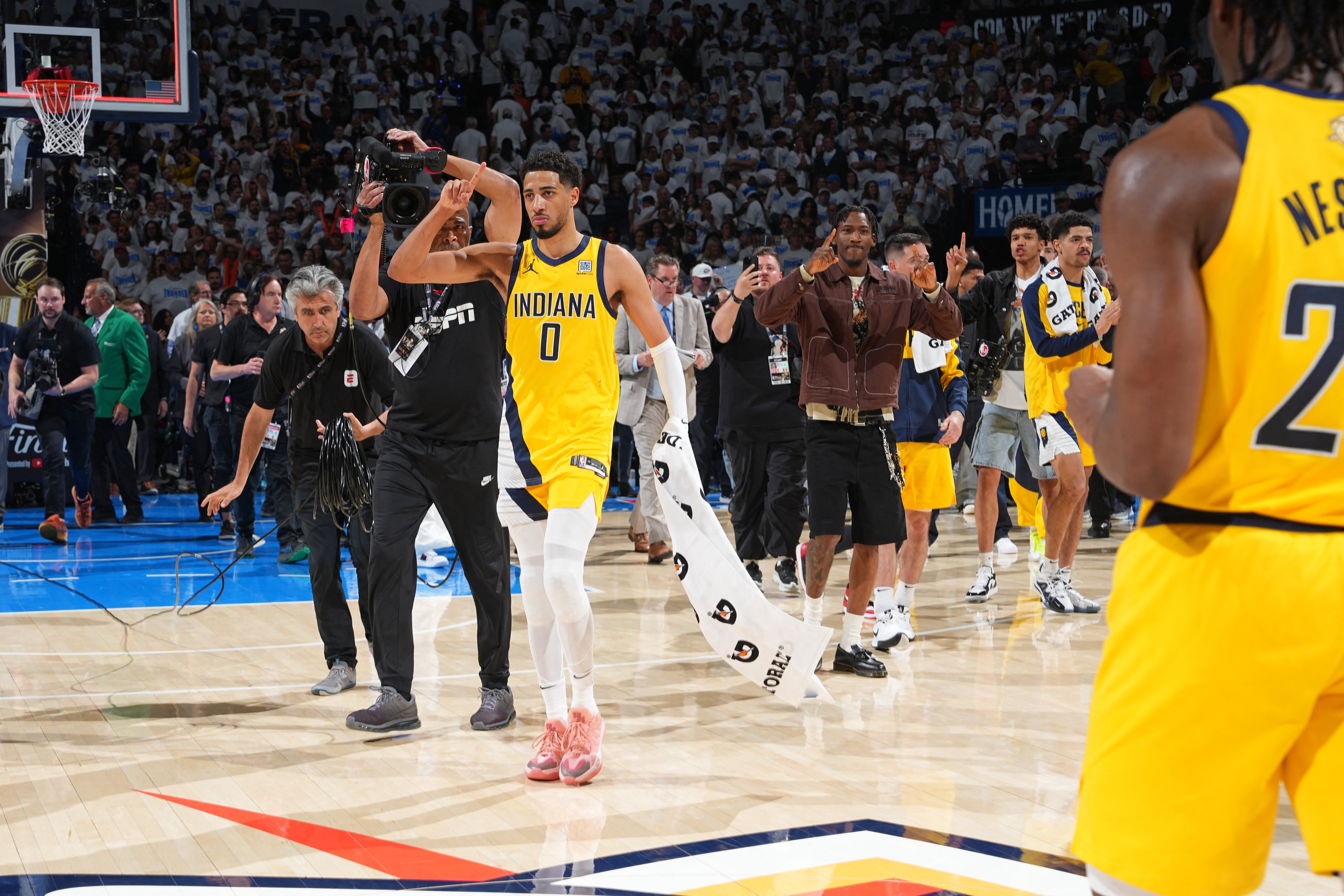 Pacers rally to stun Thunder in game one of NBA Finals
