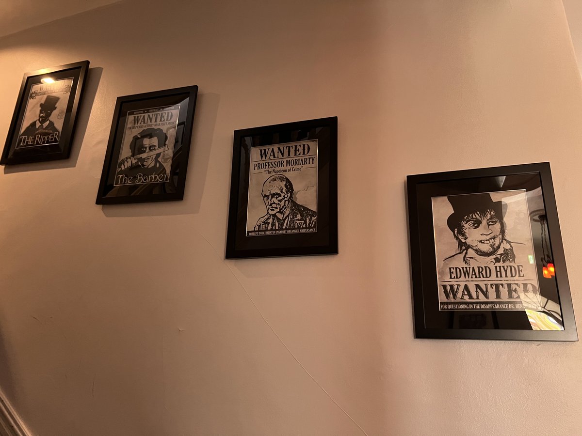Some posters of notorious literary characters.