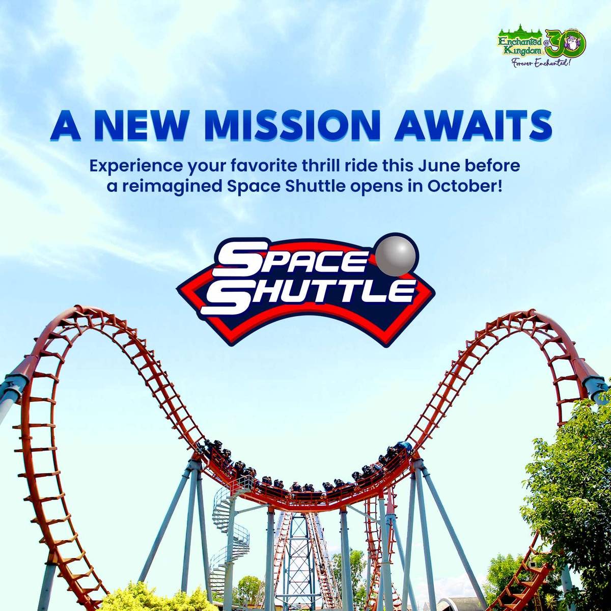SPACE Shuttle, one of the park’s legacy rides.