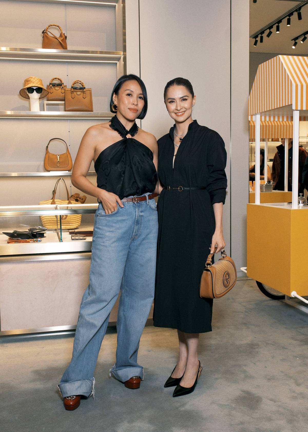 Andee Que (Gucci Philippines and Guam’s communications manager) and Marian Rivera.