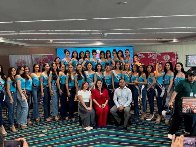 BINIBINING Pilipinas 2025 candidates with the executives of Global Wellness.