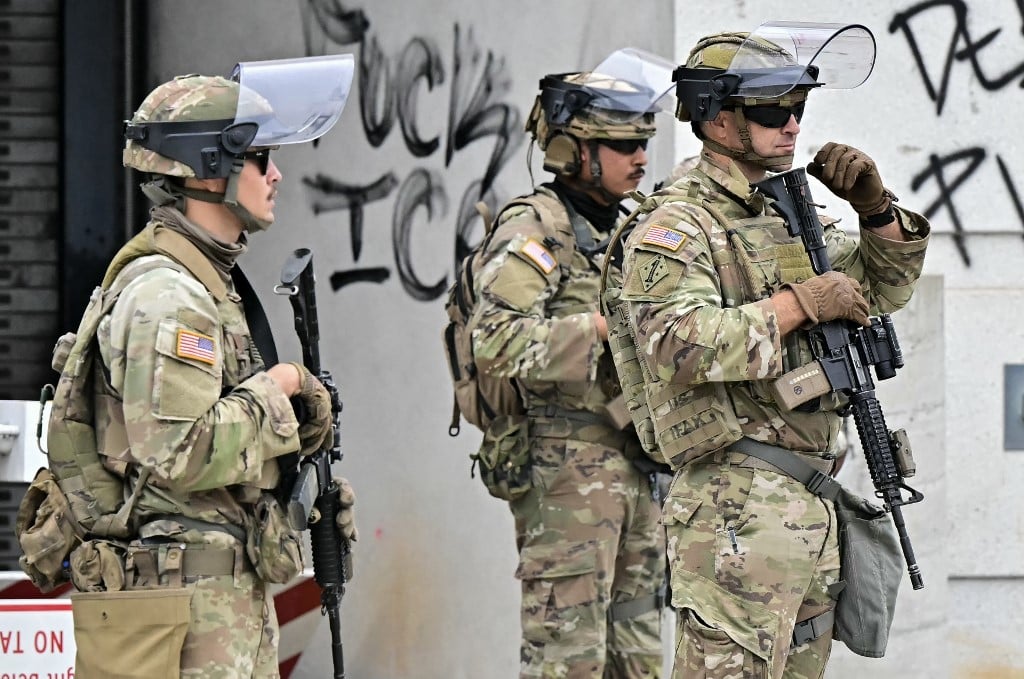 Troops sent by Trump reach protest-hit Los Angeles over governor's wishes