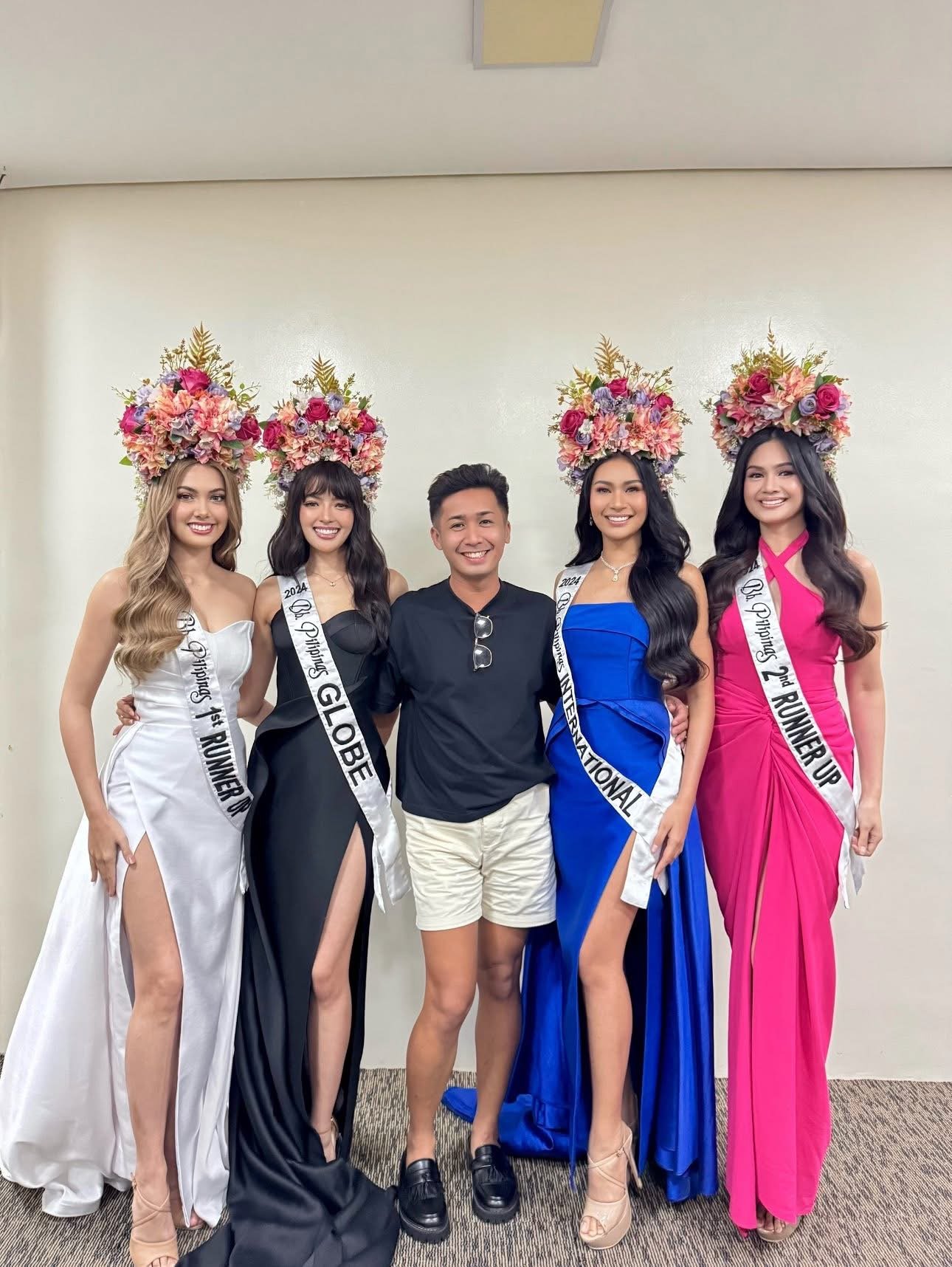 Joshua Kahulugan’s stunning headdresses shine at Binibining Pilipinas parade