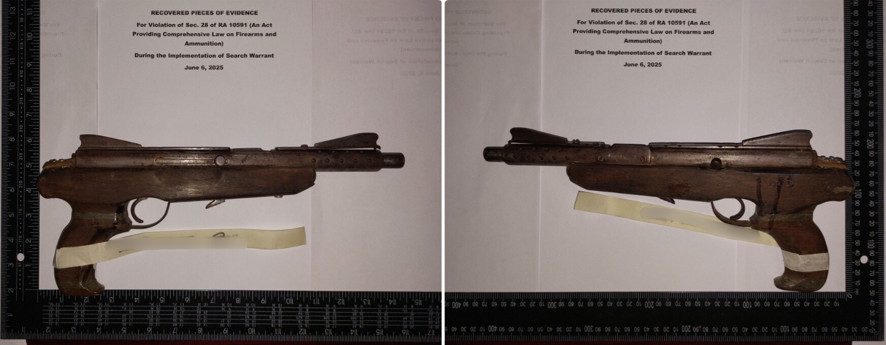UZI-type firearm, ammo recovered in Valenzuela City