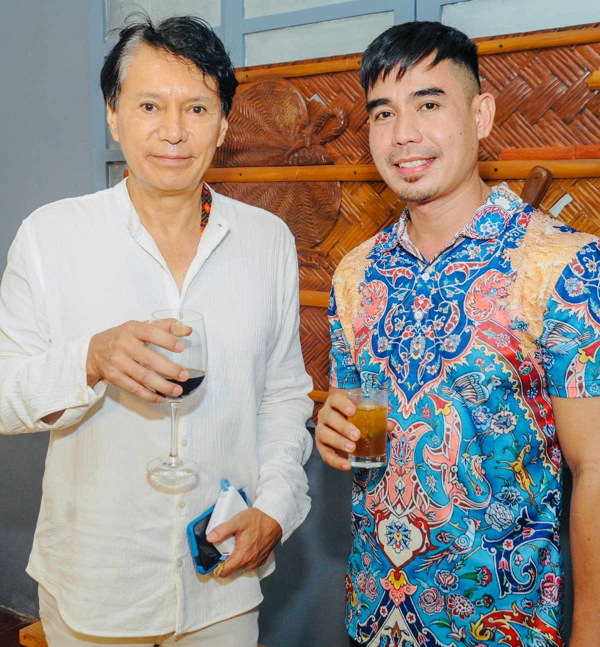 Colombian Consul Jose Fernando Bermudez Cendales and Artist Jeanroll Ejar