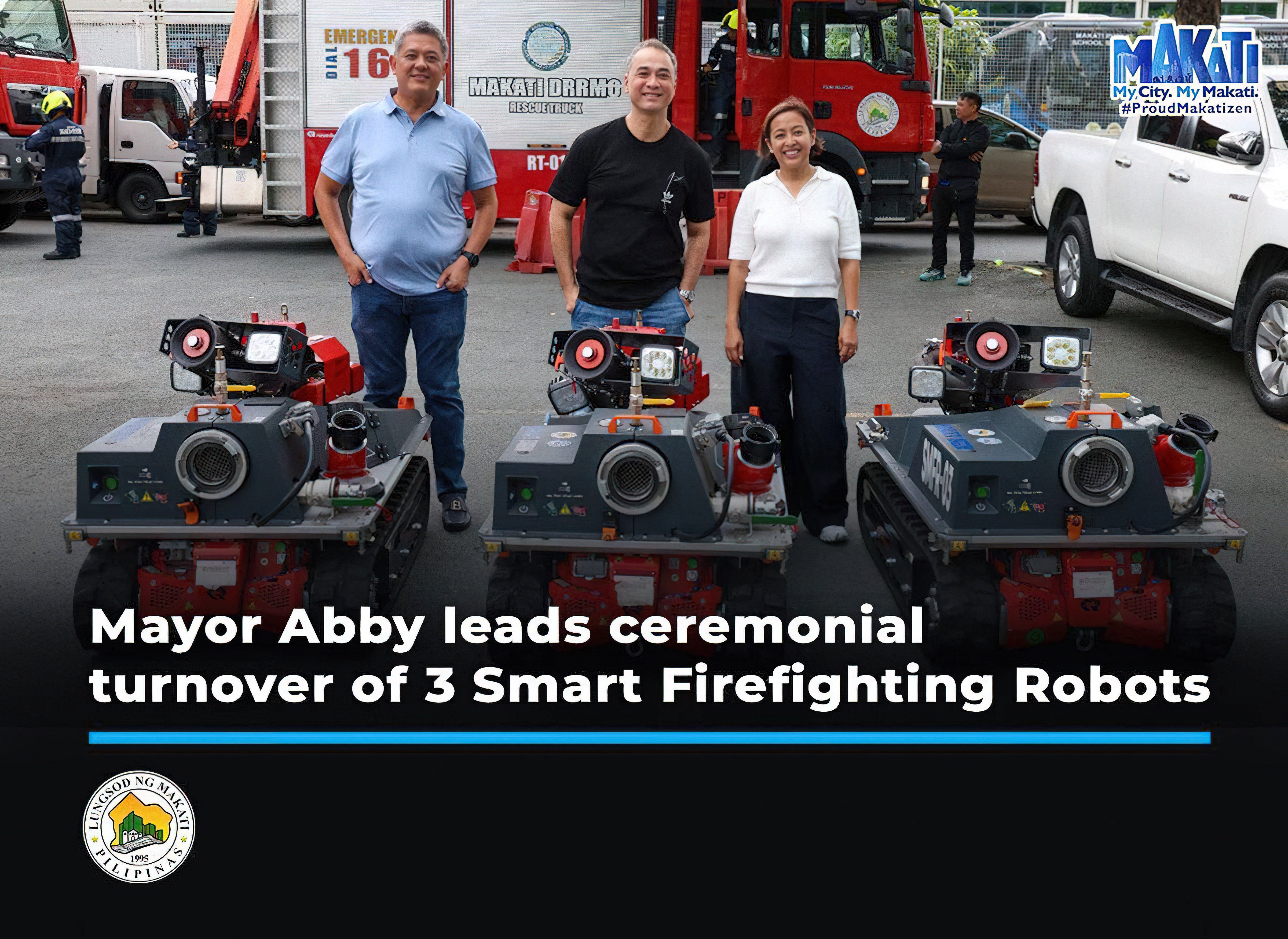 Makati goes futuristic with firefighting robots