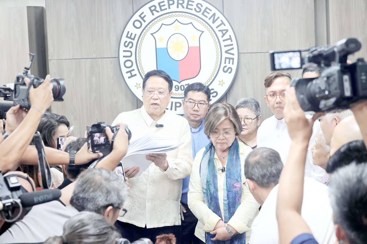 The impeachment complaint against Vice President Sara Duterte, endorsed by Akbayan Partylist Representative Perci Cendaña and filed by former Senator Leila de Lima, was received by House of Representatives Secretary General Reginald Velasco at the Office of the Secretary General inside the House of Representatives compound in Quezon City on Monday 2 December 2024. The delegation included representatives from civil society organizations, religious groups, sectoral representatives, and families of tokhang victims.