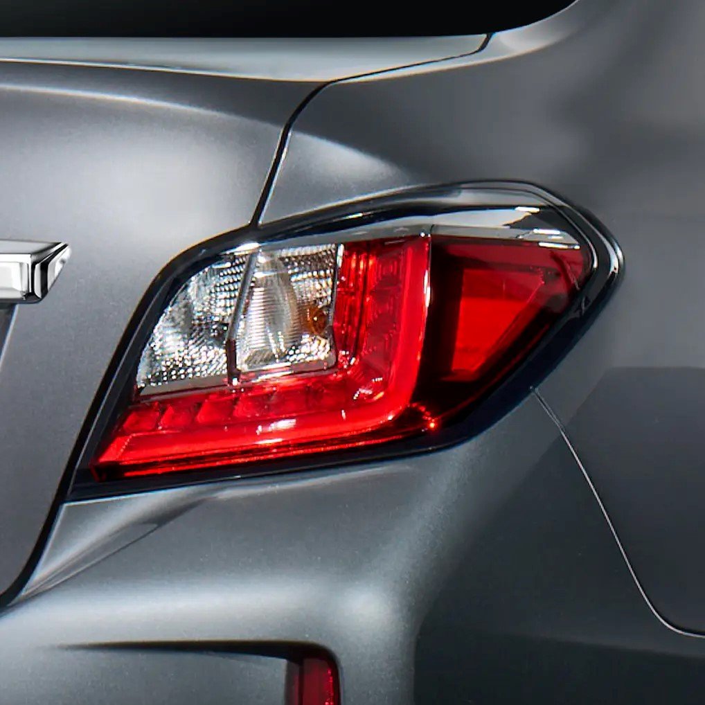 THE Mirage G4’s updated rear lights feature a crisp LED design for a cleaner, more modern finish.