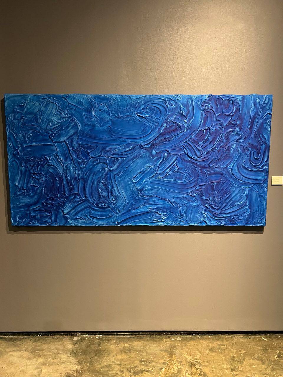 ‘Dream,’ 40" x 40", ink on plaster on canvas, mounted on wood.