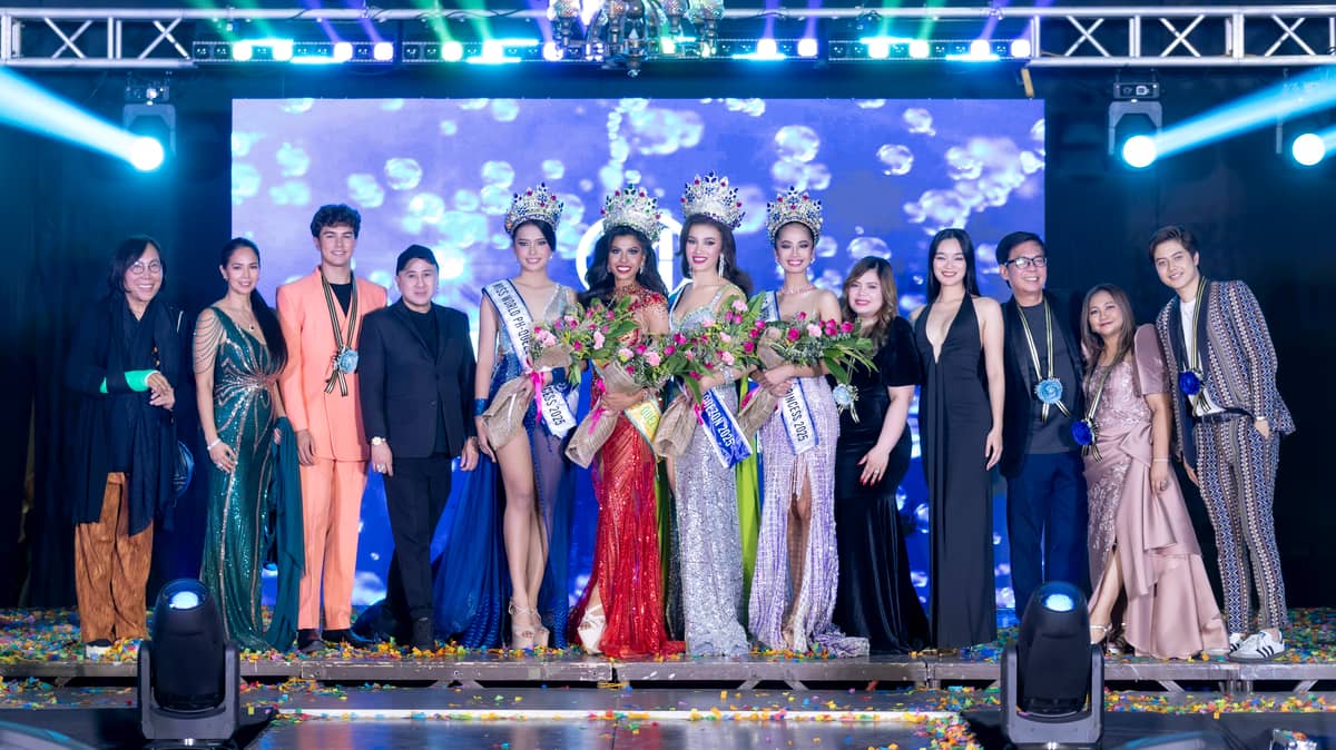 JUDGES with the winners: Renee Salud, Philippine Fashion Ambassador to the World; Patricia Javier, actress and beauty queen; Robert Walcher IV, Mister Teen International 2023; Thea Casuncad, Miss Supermodel Worldwide 2024; Krsna Valdellon, Ginoong Laguna first runner-up; Lloyd Arceo, fashion designer; Michelle Asayo of Casa Patricia; Reina Lavares-Raymundo of Queens Luxury Resort; and Norman Tinio, pageant coach, mentor, and blogger.
