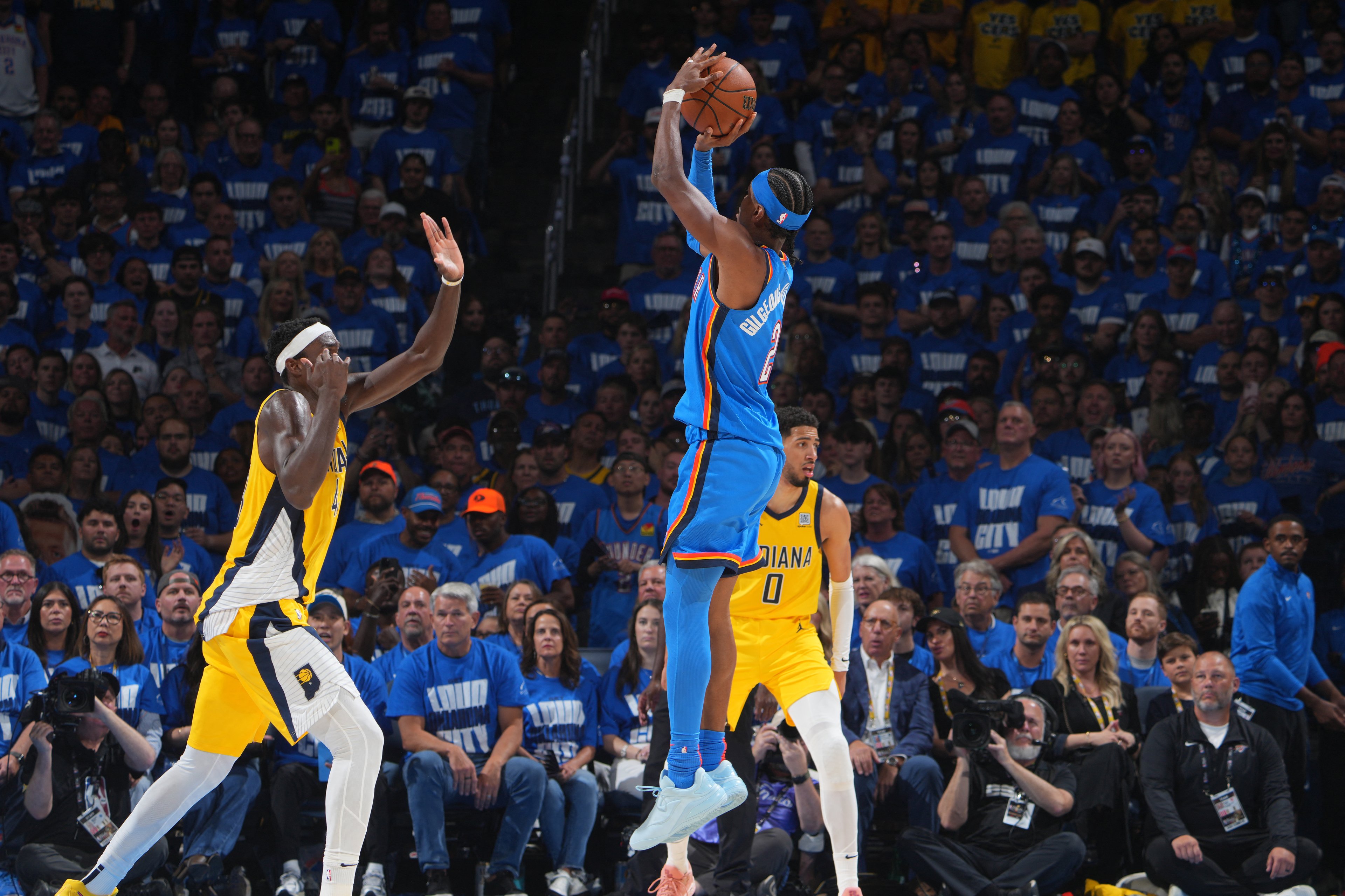 Thunder power past Pacers to level NBA Finals