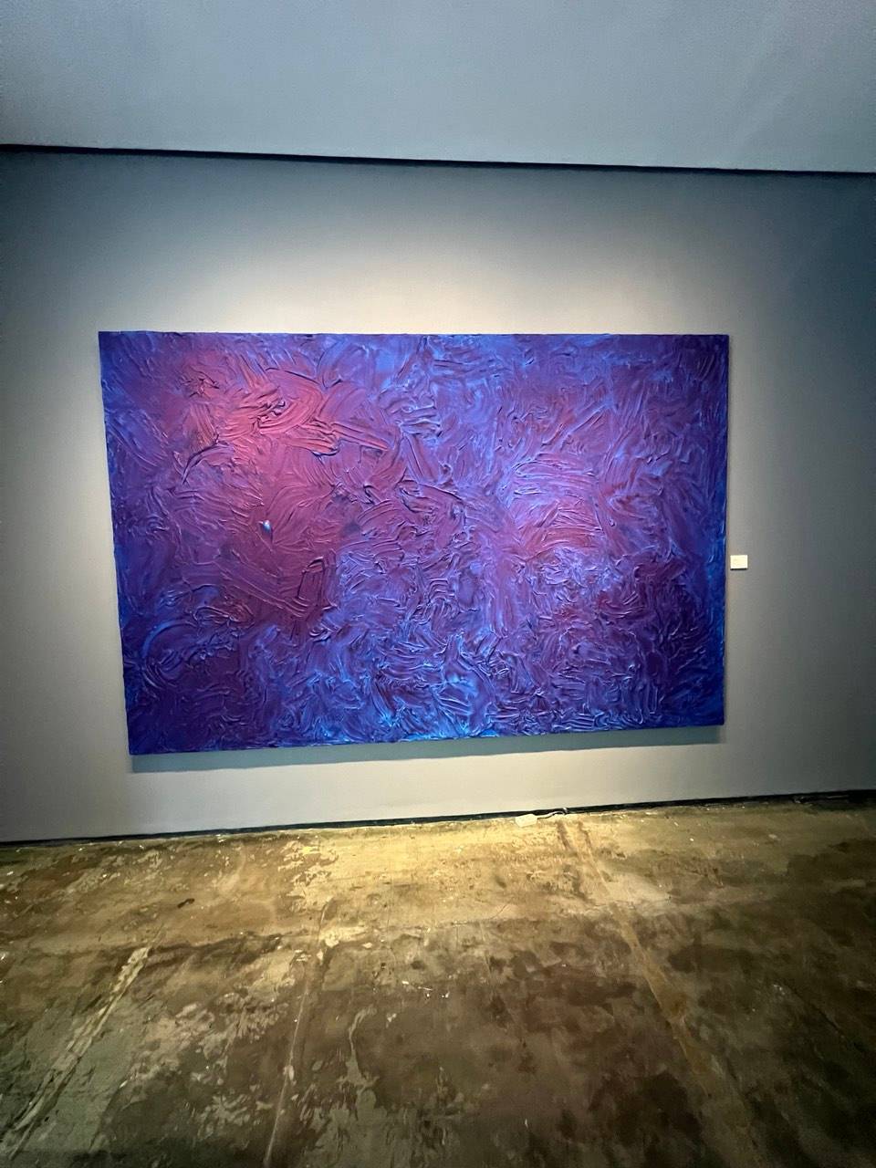‘Solace,’ 77" x 117", ink on plaster on canvas, mounted on wood.