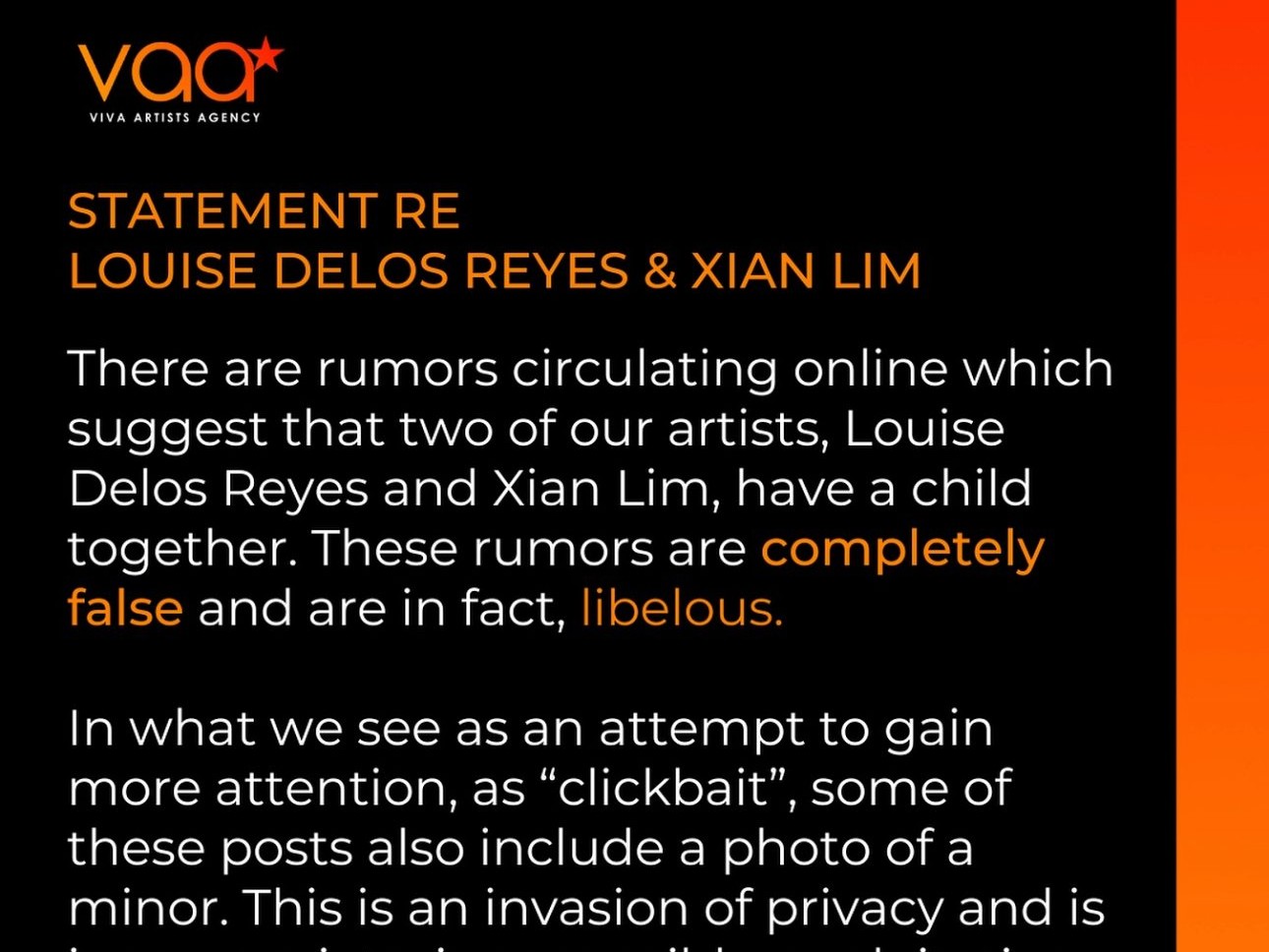 Management denies Louise delos Reyes, Xian Lim child rumors