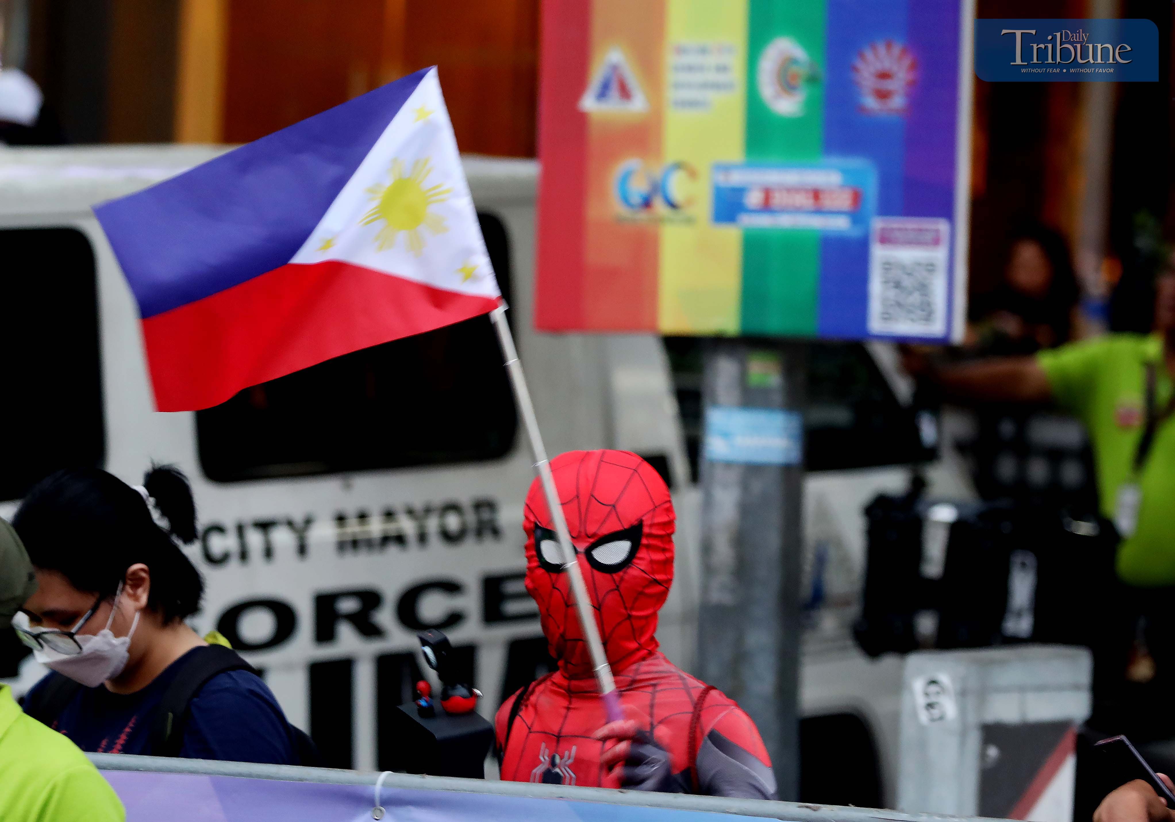 Spider-Man joins early Independence Day cheer