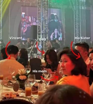 BEA Alonzo with boyfriend’s family.