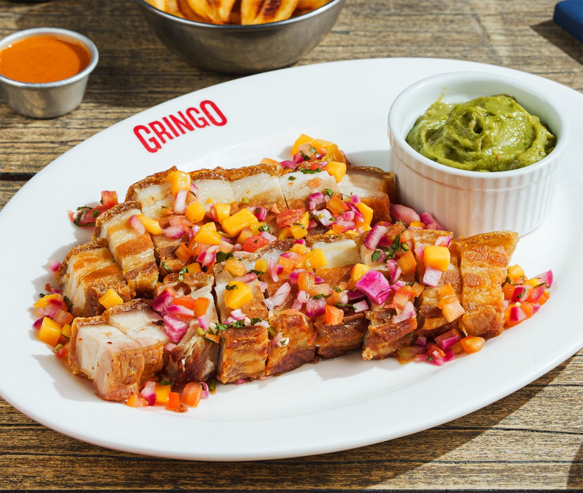 Tatatito's Crispy Spare Ribs in Honey Garlic Patis with Pinakurat Dipping Sauce.