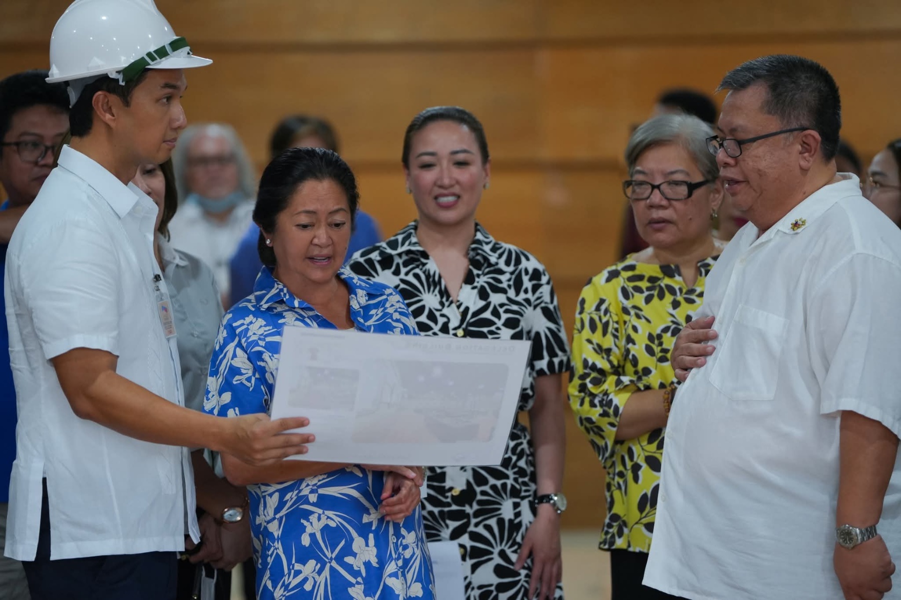 Liza inspects PICC renovations
