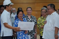 Liza inspects PICC renovations