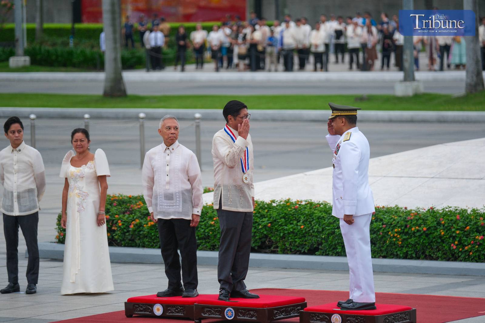 President Ferdinand Romualdez Marcos Jr. led the flag-raising and wreath-laying ceremony on June 12, 2025, at the Rizal Monument in Rizal Park, Luneta, Manila, to mark the 127th Independence Day celebration.