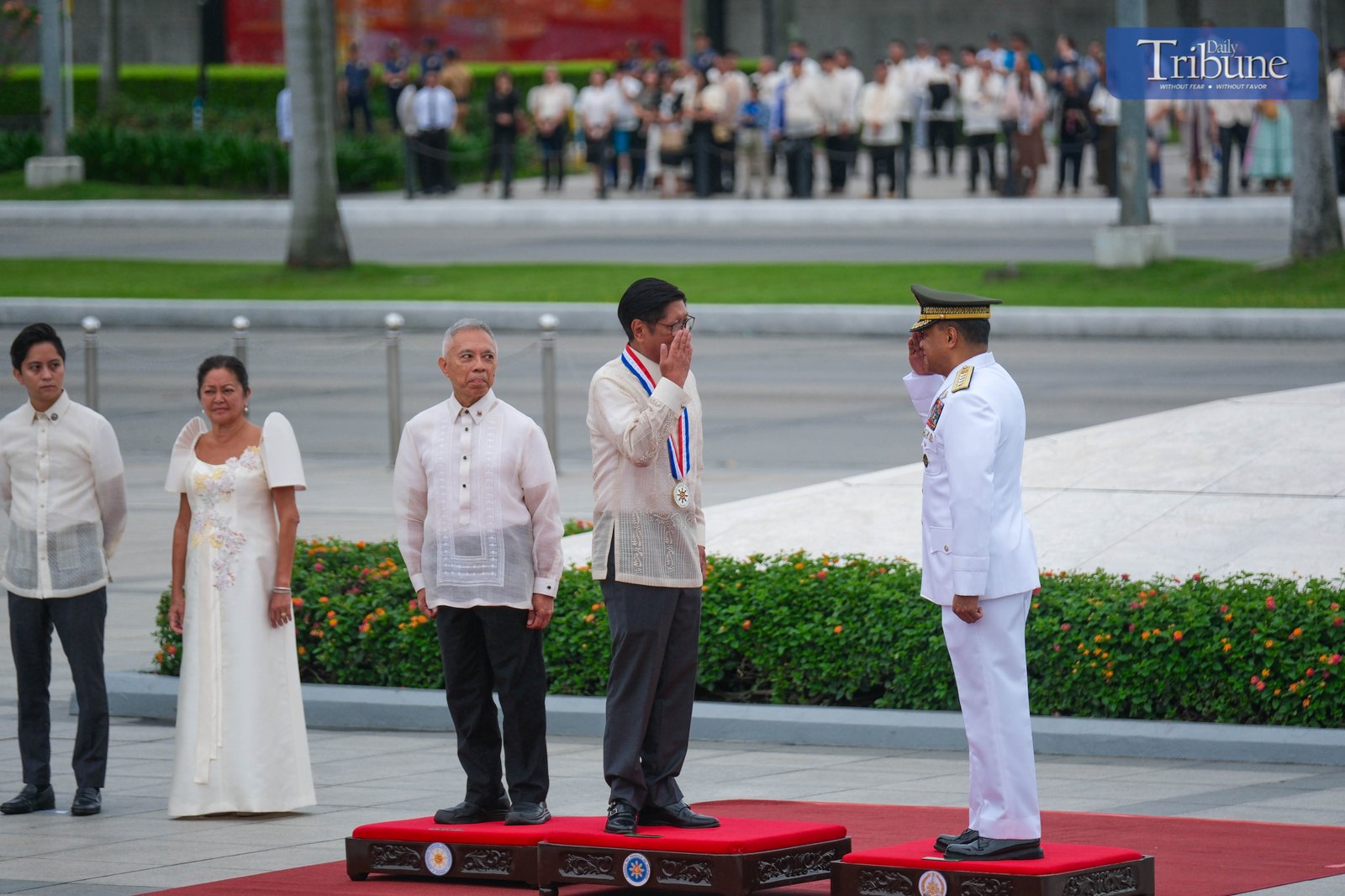 President Ferdinand Romualdez Marcos Jr. led the flag-raising and wreath-laying ceremony on June 12, 2025, at the Rizal Monument in Rizal Park, Luneta, Manila, to mark the 127th Independence Day celebration.