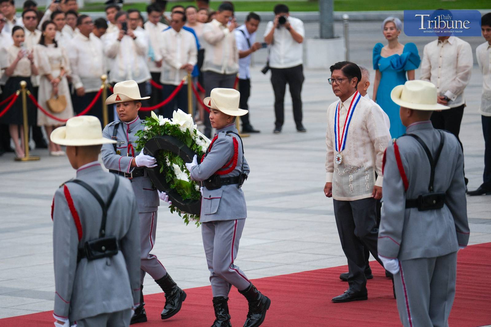 President Ferdinand Romualdez Marcos Jr. led the flag-raising and wreath-laying ceremony on June 12, 2025, at the Rizal Monument in Rizal Park, Luneta, Manila, to mark the 127th Independence Day celebration.
