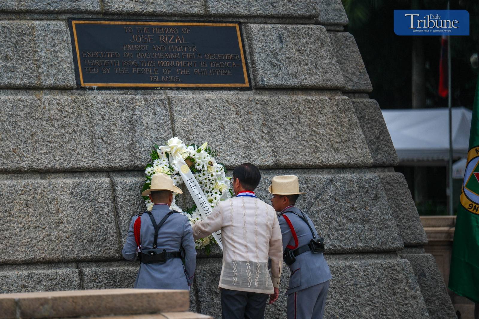 President Ferdinand Romualdez Marcos Jr. led the flag-raising and wreath-laying ceremony on June 12, 2025, at the Rizal Monument in Rizal Park, Luneta, Manila, to mark the 127th Independence Day celebration.
