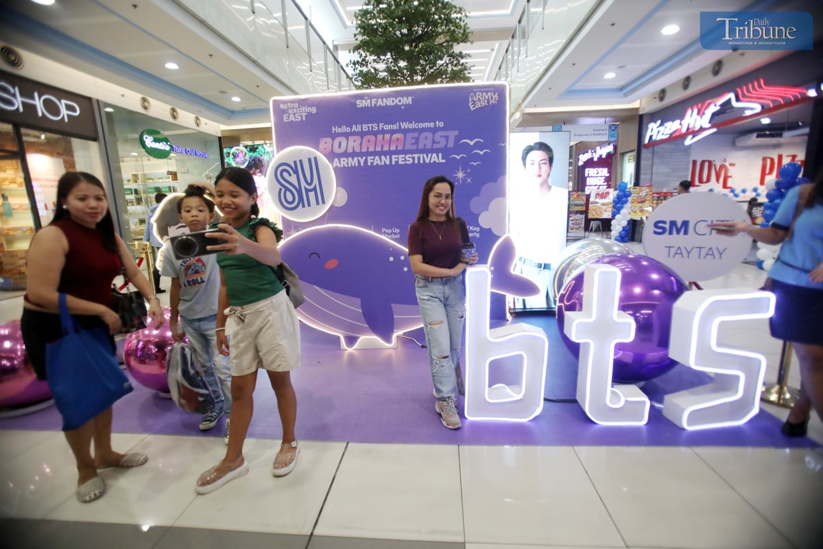 SM Taytay welcomes BTS fans to BorahaEASt: An ARMY Fan Festival, featuring a special photo zone for all Seokjin stans! The event is part of a simultaneous celebration across seven SM malls in the East, each showcasing a unique tribute to a BTS member.