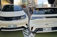 THE BYD looker: Getting charged the EV Dolphin.