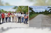 THE Department of Agrarian Reform turns over the newly completed 1.4-kilometer Barangay Sto. Niño–Barangay New Kawayan farm-to-market road in Tacloban City, providing farmers easier access to markets.
