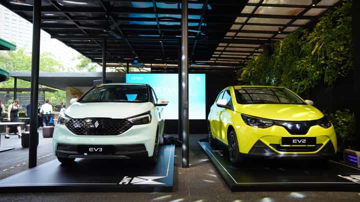 THE JMC EV3 and EV2 make their local debut, bringing playful design and electric power to the city car segment.