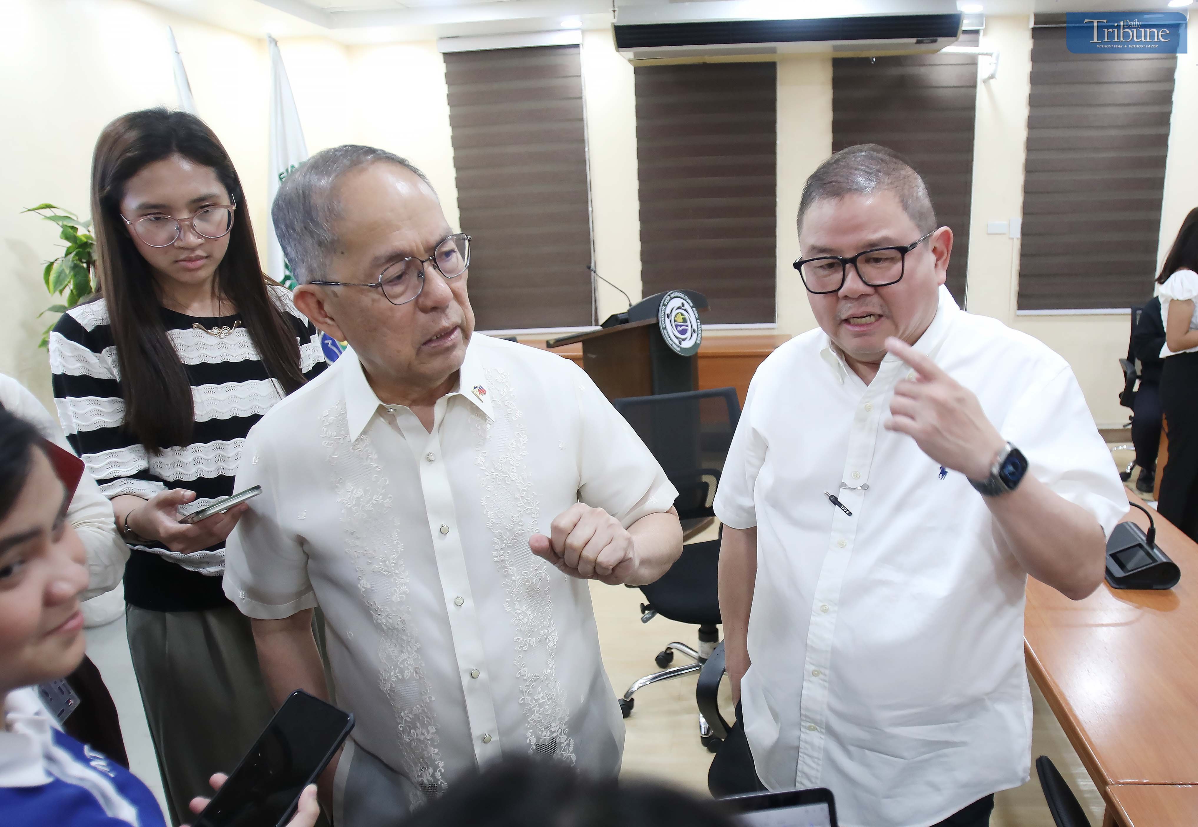 AGRICULTURE Secretary Francisco Tiu Laurel Jr. and Labor Secretary Bienvenido Laguesma speak during the ceremonial signing of a memorandum of agreement between the Department of Agriculture and the Department of Labor and Employment at the Kadiwa ng Pangulo sa Dairy Box on 16 June 2025. The deal expands the P20 rice program of President Ferdinand Marcos Jr., aiming to ease the financial burden of low-income workers while boosting demand for locally produced rice. | Photo by Analy Labor