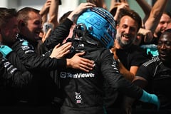 Russell triumphs in Canada as McLaren drivers crash