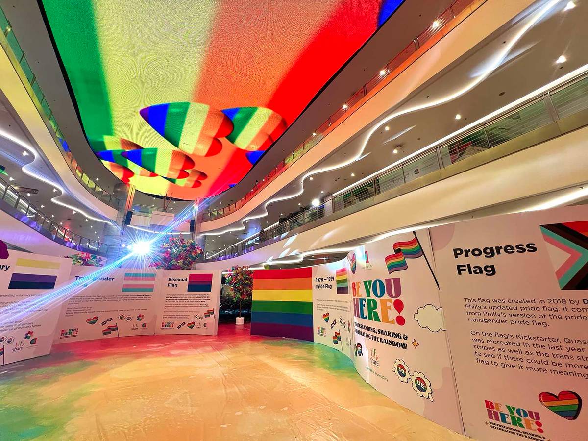 The Quantum Skyview LED ceiling.