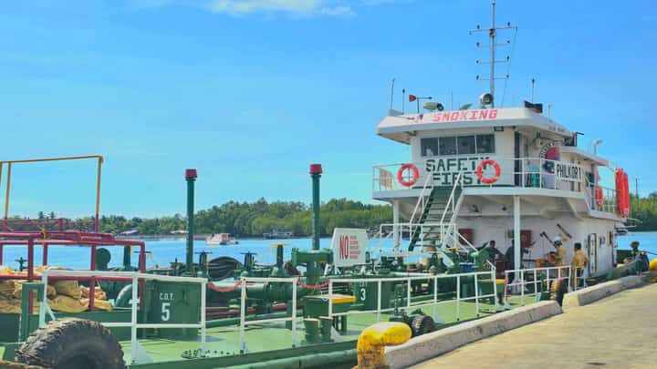 Domestic vessel of Philkor Shipping Corporation.