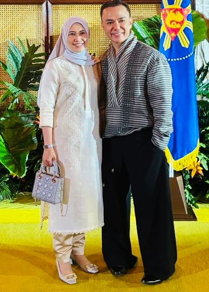 Brunei Darussalam Ambassador H.E. Megawati Manan and fashion designer Jun Escario.