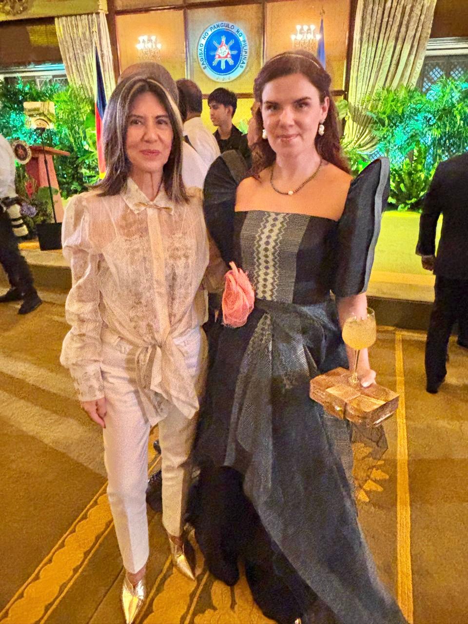 Fashion designer Lulu Tan-Gan and Hungarian Ambassador H.E. Titanilla Tóth.
