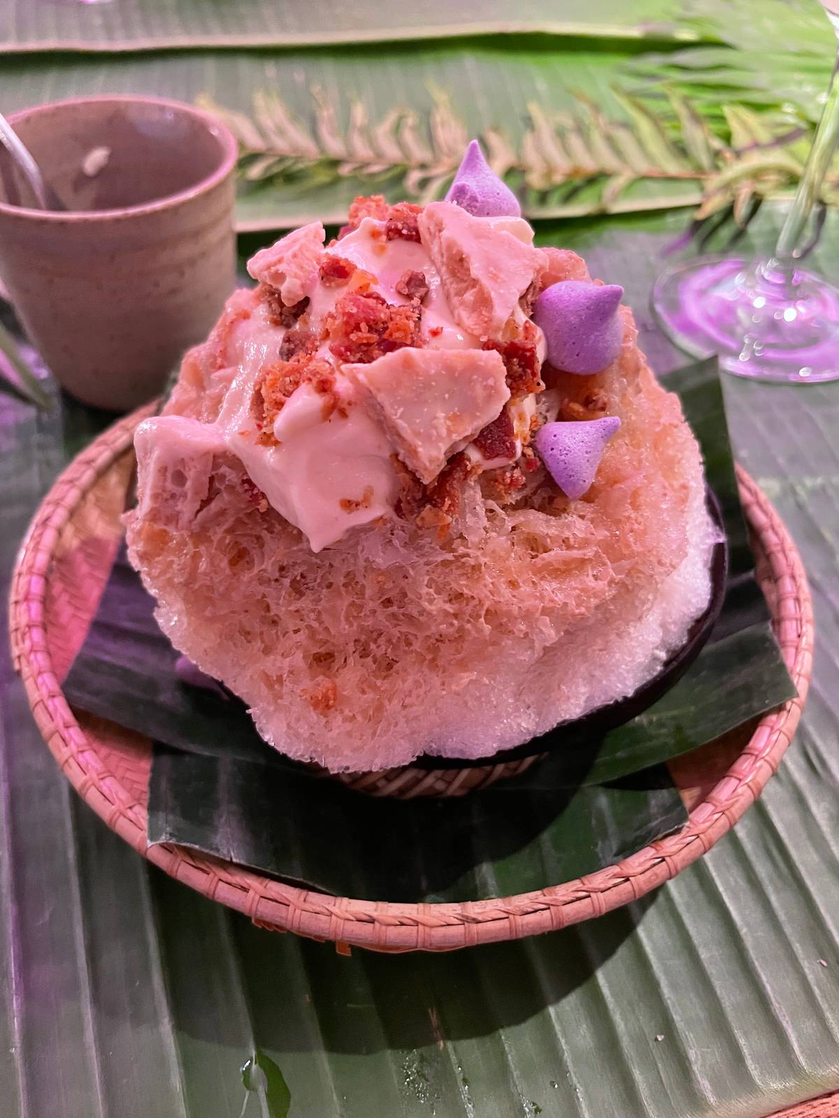 Toyo’s take on halo-halo with bacon sprinkles.